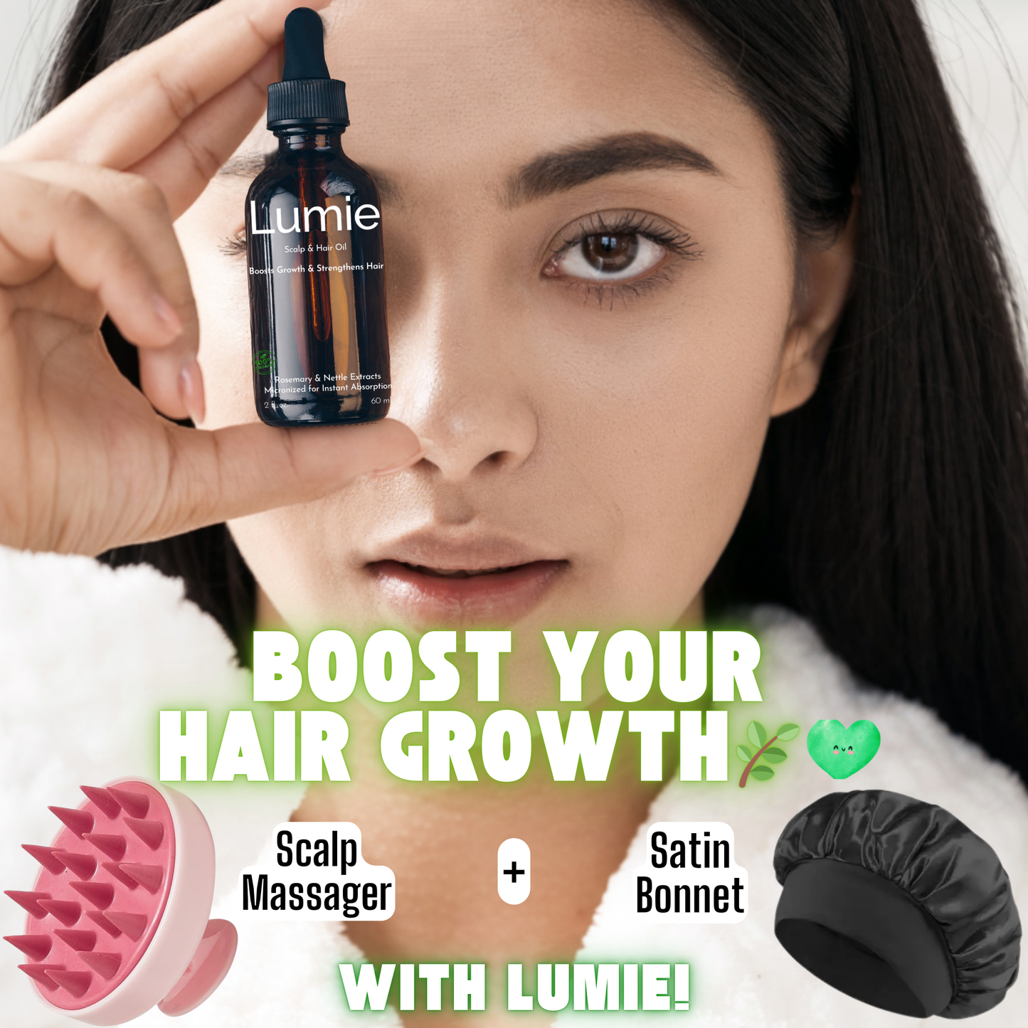 LUMIE | Hair Oil Treatment with Coconut & Rosemary for Growth